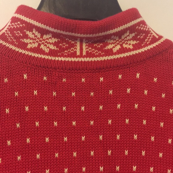 Land’ End - 100% cotton pullover,snowflake sweater - Picture 7 of 10
